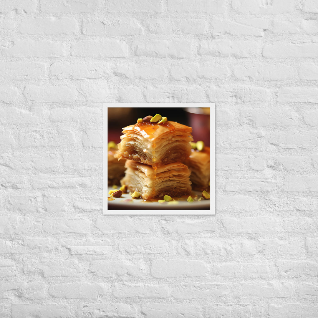 Baklava Framed poster 🤤 from Yumify.AI