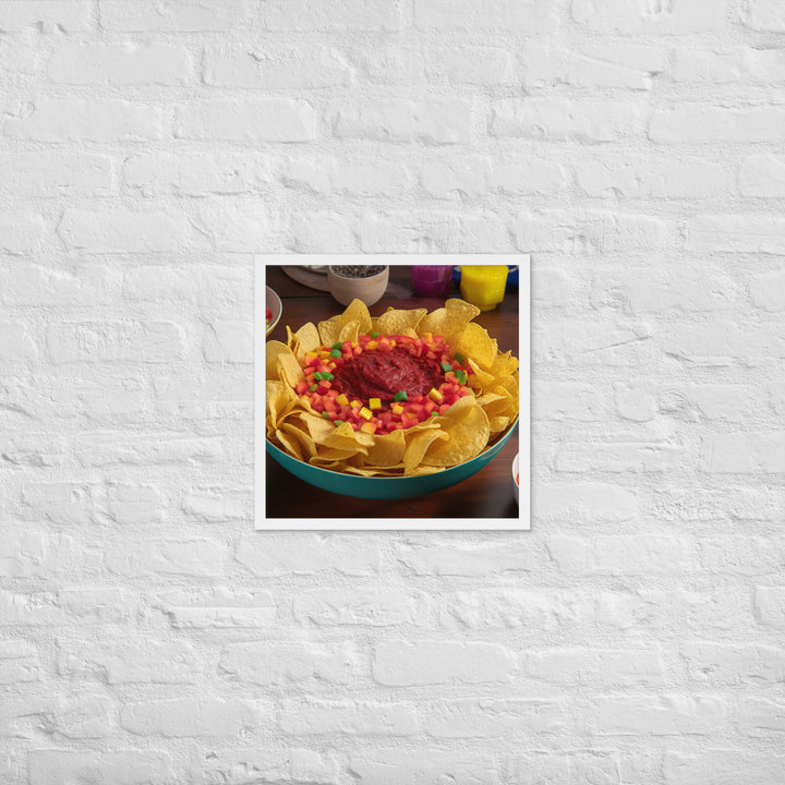 Party Perfect Chips and Salsa Framed poster 🤤 from Yumify.AI