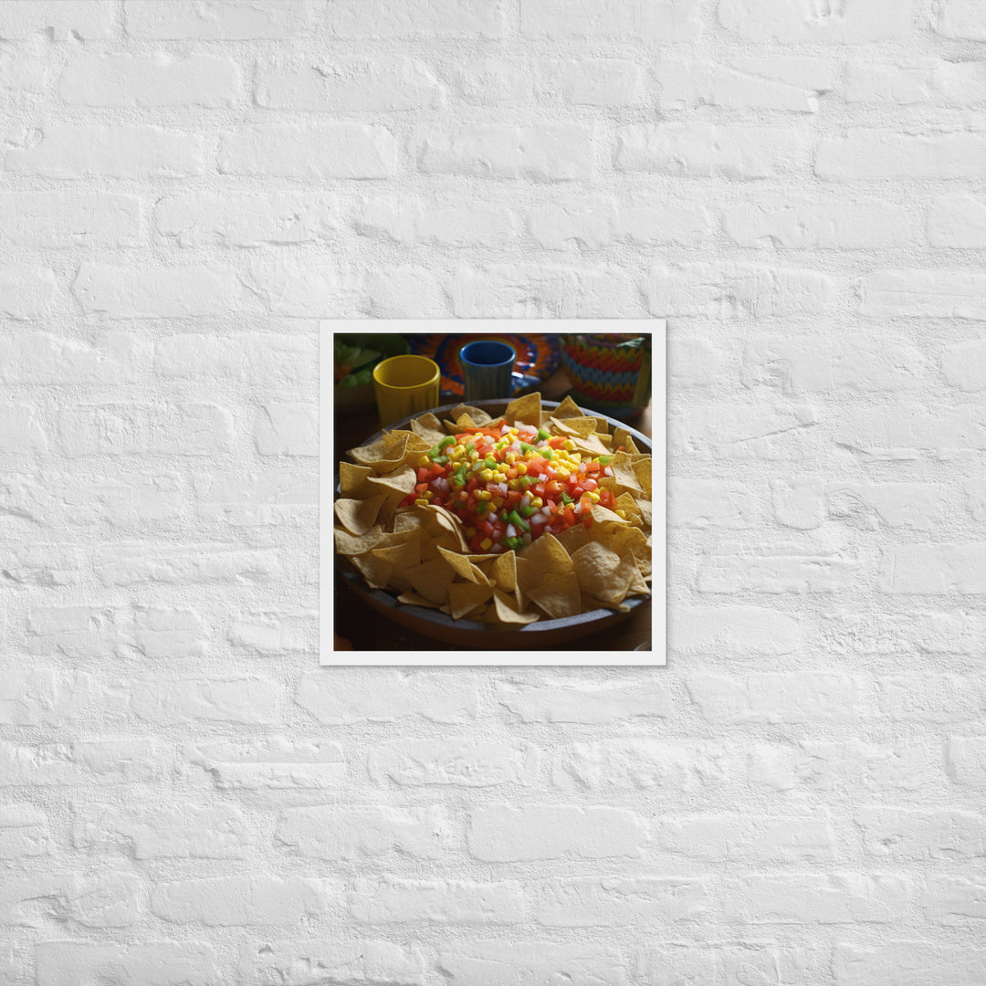 Party Perfect Chips and Salsa Framed poster 🤤 from Yumify.AI