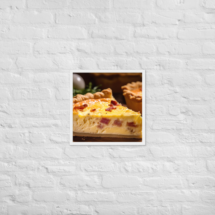 Quiche Lorraine Framed poster 🤤 from Yumify.AI