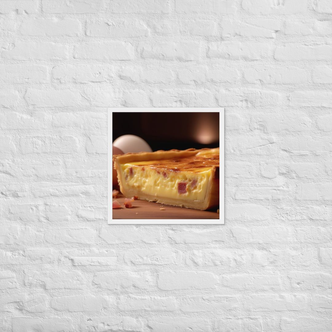 Quiche Lorraine Framed poster 🤤 from Yumify.AI