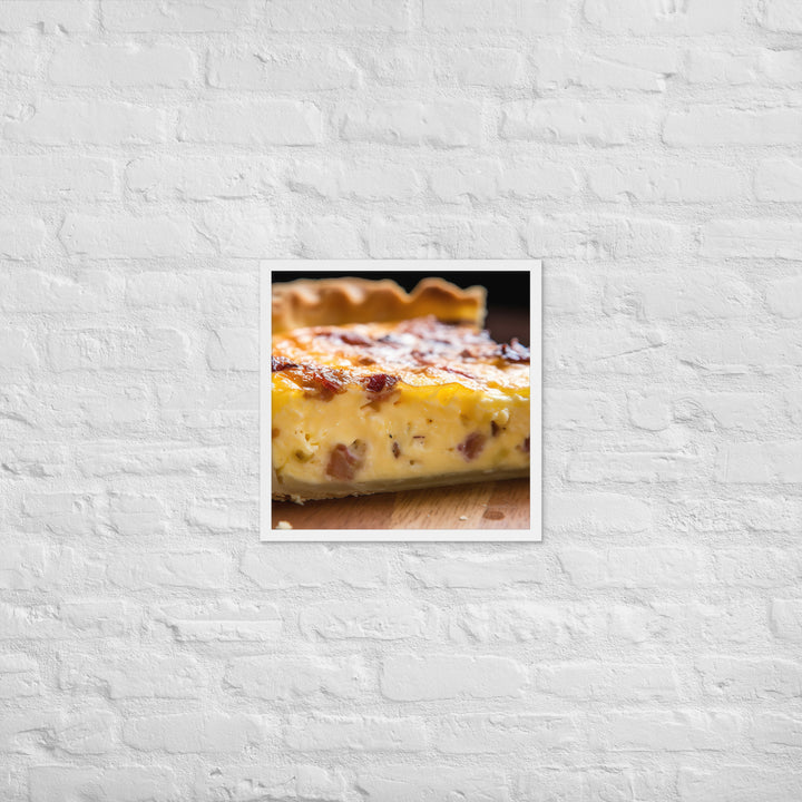 Quiche Lorraine Framed poster 🤤 from Yumify.AI