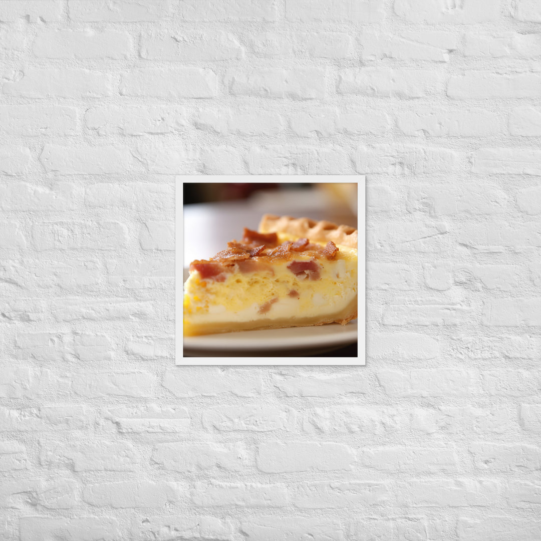 Quiche Lorraine Framed poster 🤤 from Yumify.AI