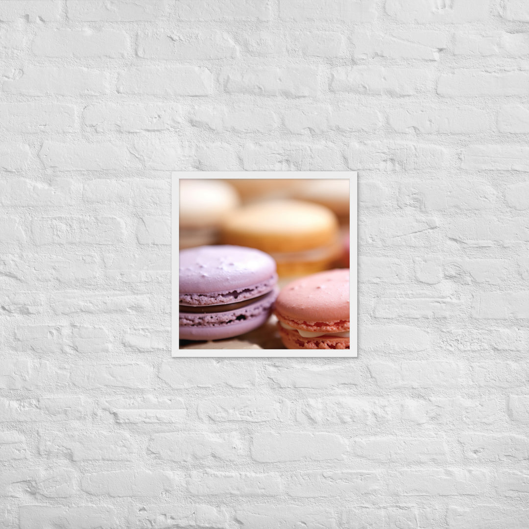 Macarons Framed poster 🤤 from Yumify.AI