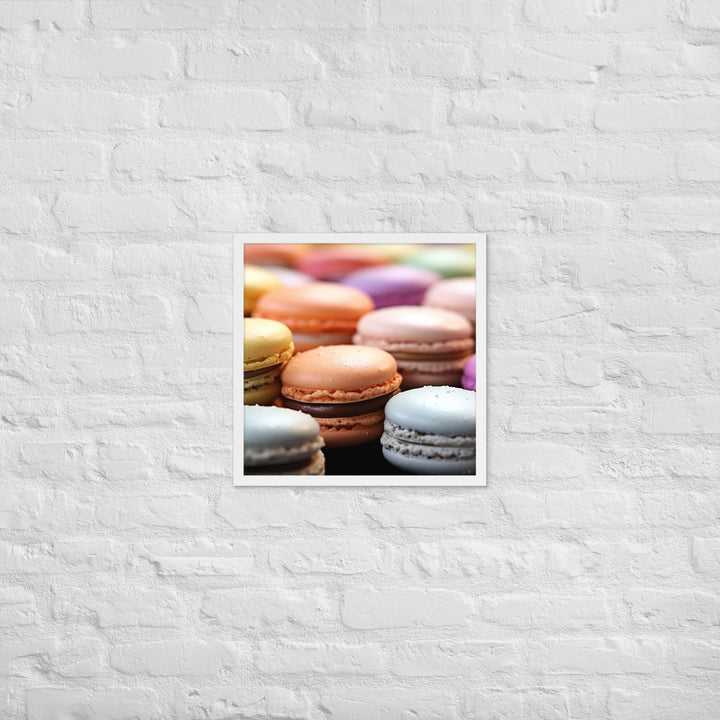 Macarons Framed poster 🤤 from Yumify.AI