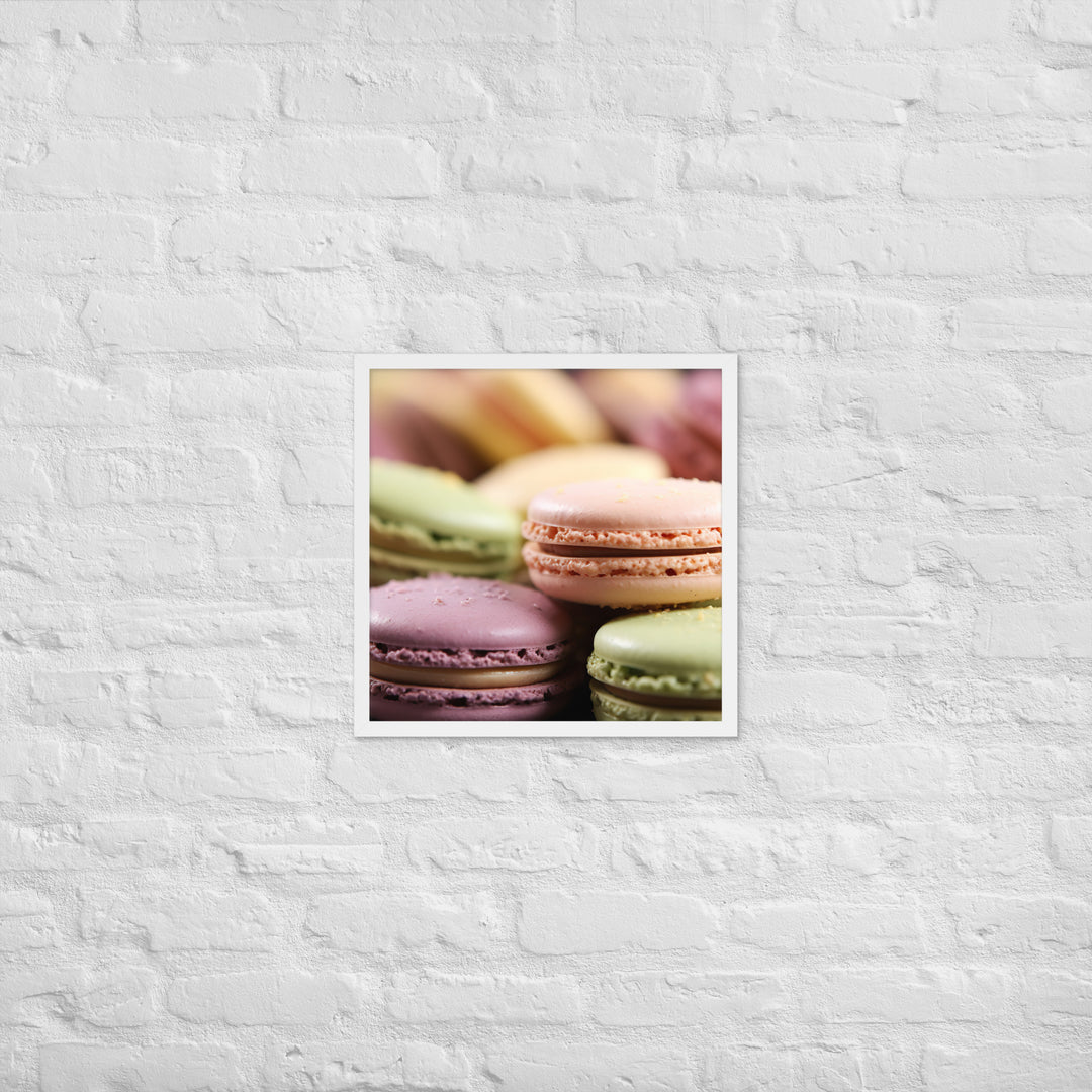 Macarons Framed poster 🤤 from Yumify.AI