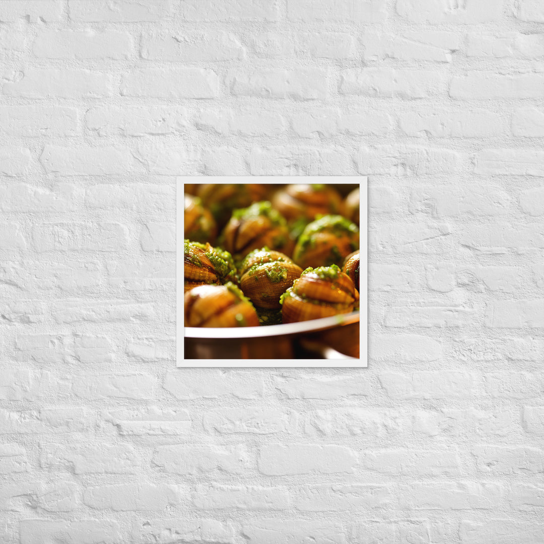 Escargots de Bourgogne Framed poster 🤤 from Yumify.AI