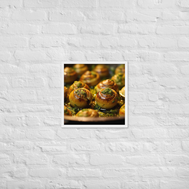 Escargots de Bourgogne Framed poster 🤤 from Yumify.AI