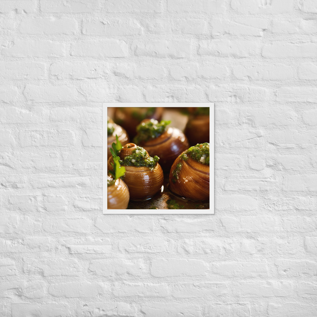 Escargots de Bourgogne Framed poster 🤤 from Yumify.AI