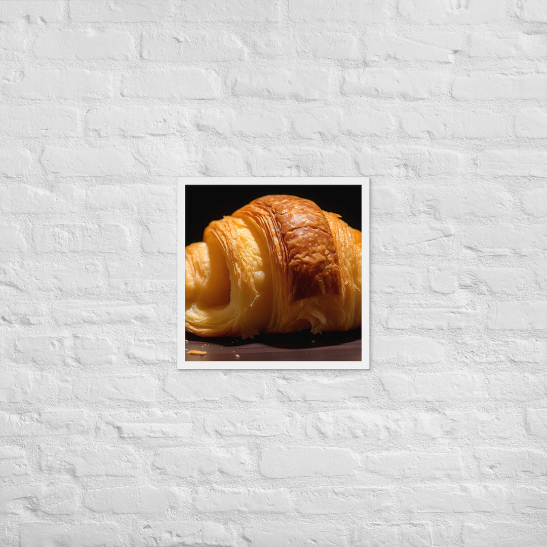 Croissant Framed poster 🤤 from Yumify.AI