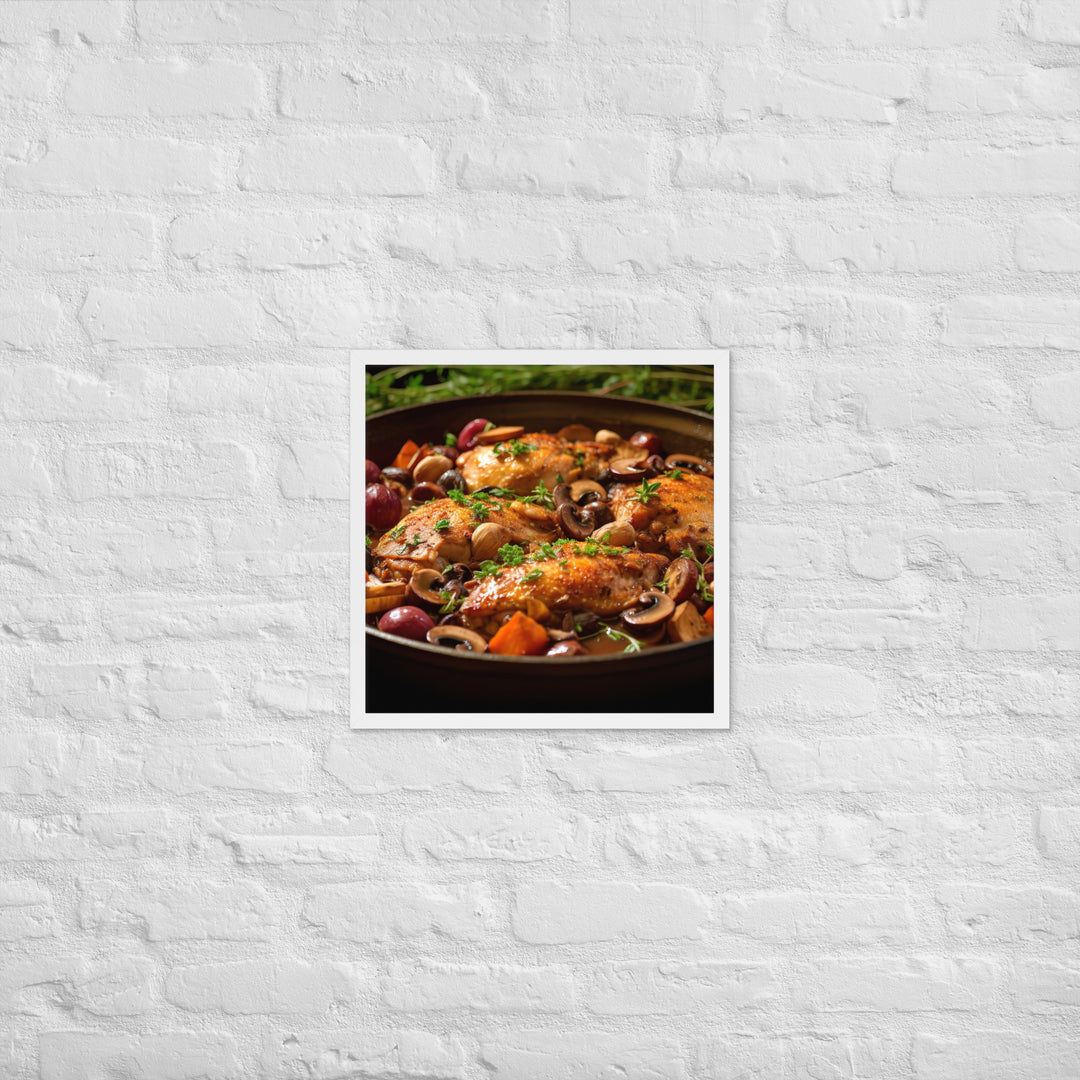 Coq au Vin Framed poster 🤤 from Yumify.AI