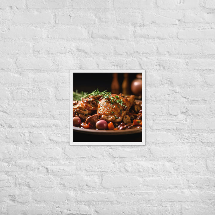 Coq au Vin Framed poster 🤤 from Yumify.AI