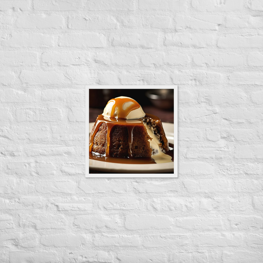 Sticky Toffee Pudding Framed poster 🤤 from Yumify.AI