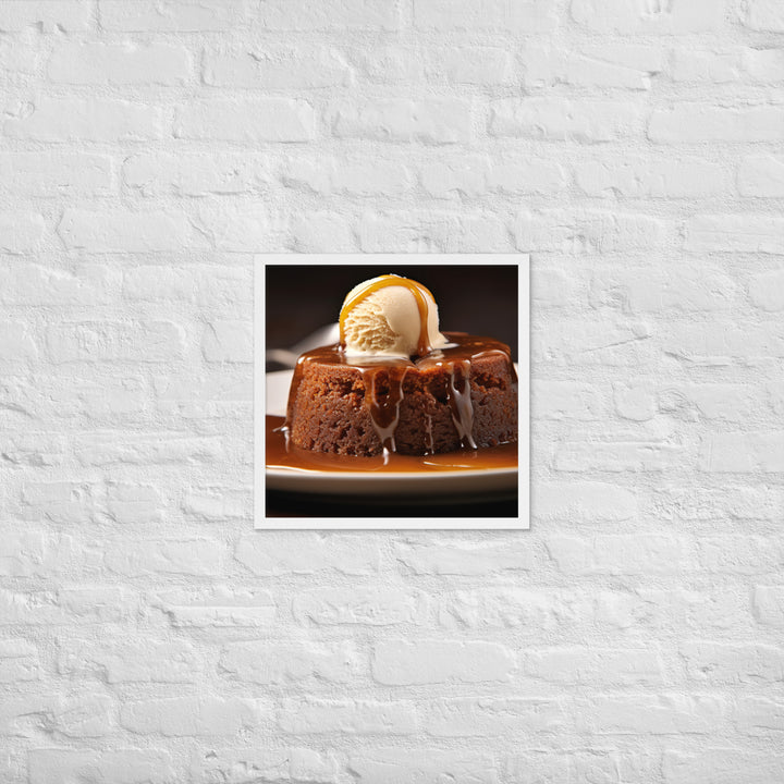 Sticky Toffee Pudding Framed poster 🤤 from Yumify.AI