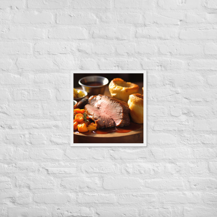 Roast Beefand Yorkshire Pudding Framed poster 🤤 from Yumify.AI