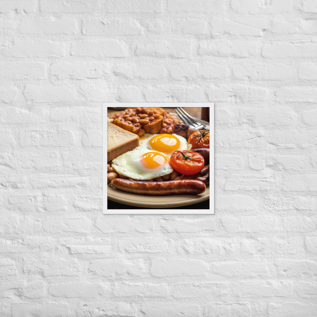 Full English Breakfast Framed poster 🤤 from Yumify.AI