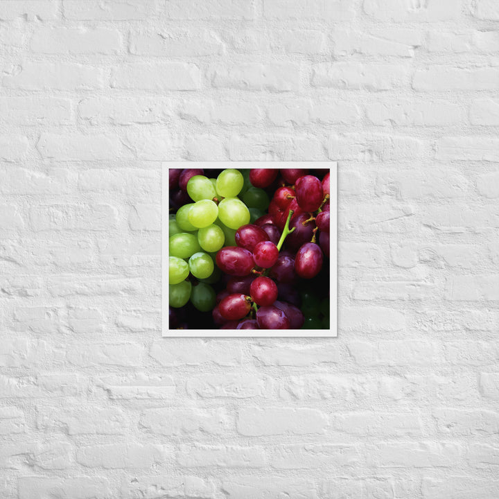 Grapes Framed poster 🤤 from Yumify.AI