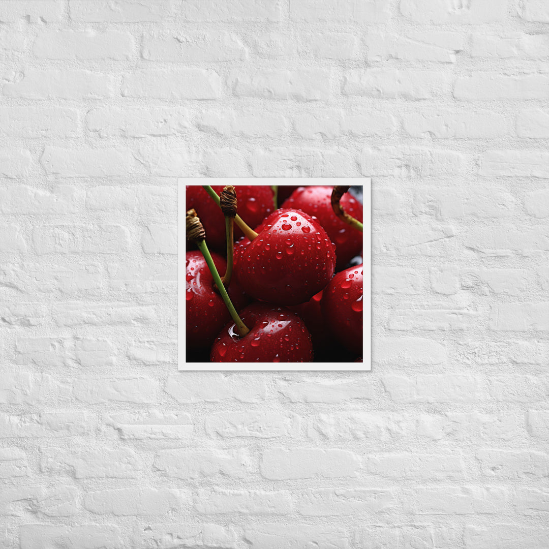 Cherry Framed poster 🤤 from Yumify.AI