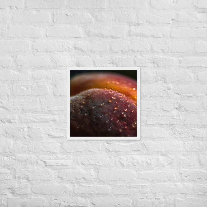 Peach Fuzz Framed poster 🤤 from Yumify.AI