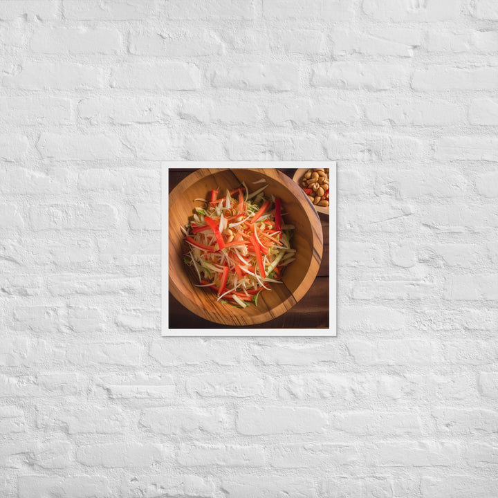 Papaya Salad Framed poster 🤤 from Yumify.AI