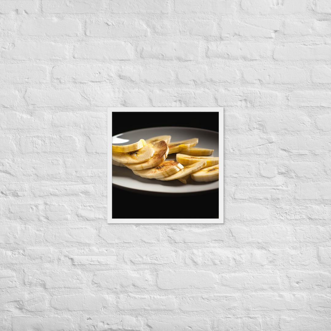 The Beauty of Banana Slices Framed poster 🤤 from Yumify.AI