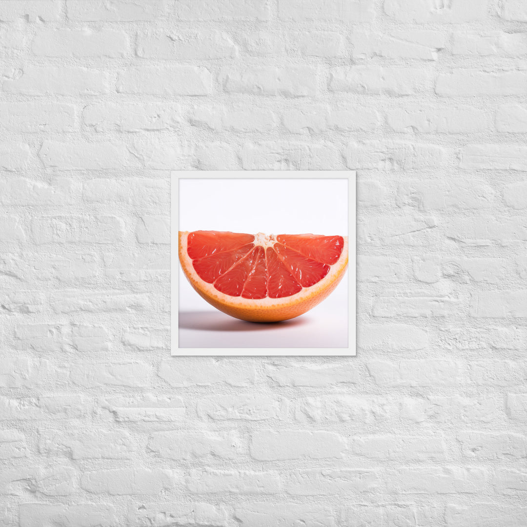 Sliced Grapefruit Framed poster 🤤 from Yumify.AI