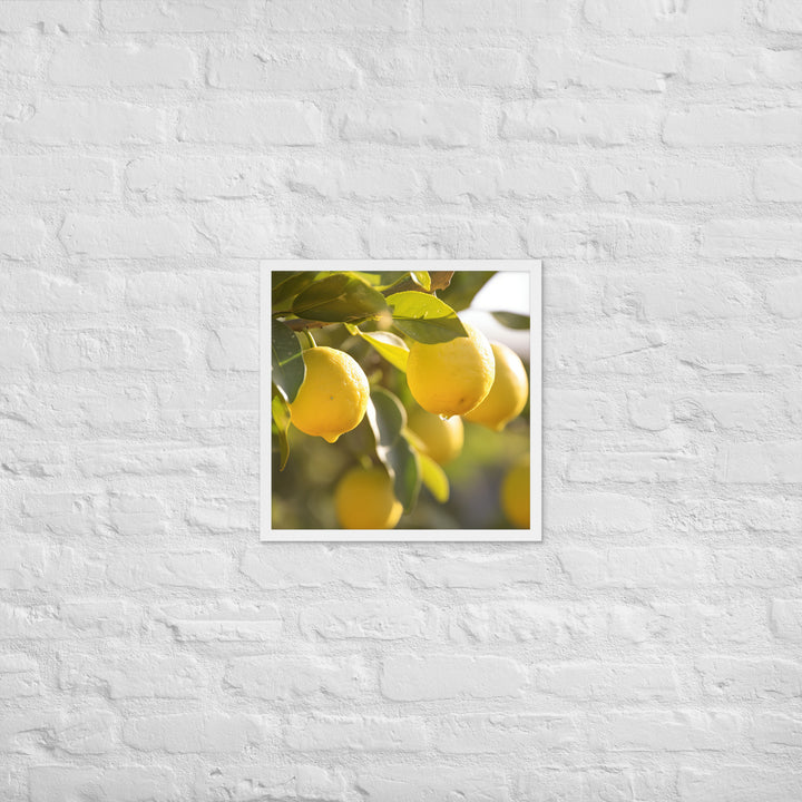 Lemon Tree Framed poster 🤤 from Yumify.AI