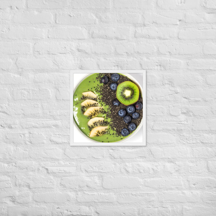 Kiwi Smoothie Bowl Framed poster 🤤 from Yumify.AI