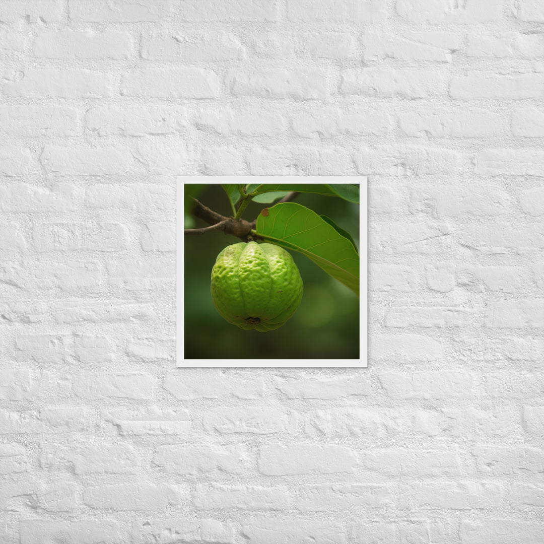 Guava on the Tree Framed poster 🤤 from Yumify.AI