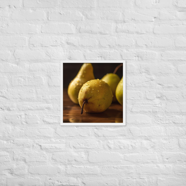 Golden Delicious Pears Framed poster 🤤 from Yumify.AI