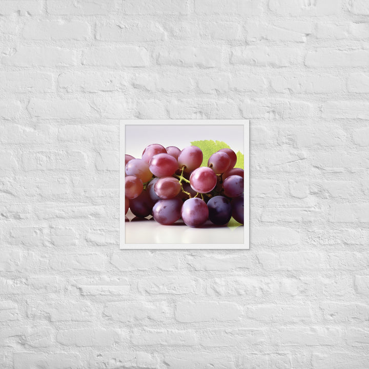 Fresh Grapes Framed poster 🤤 from Yumify.AI