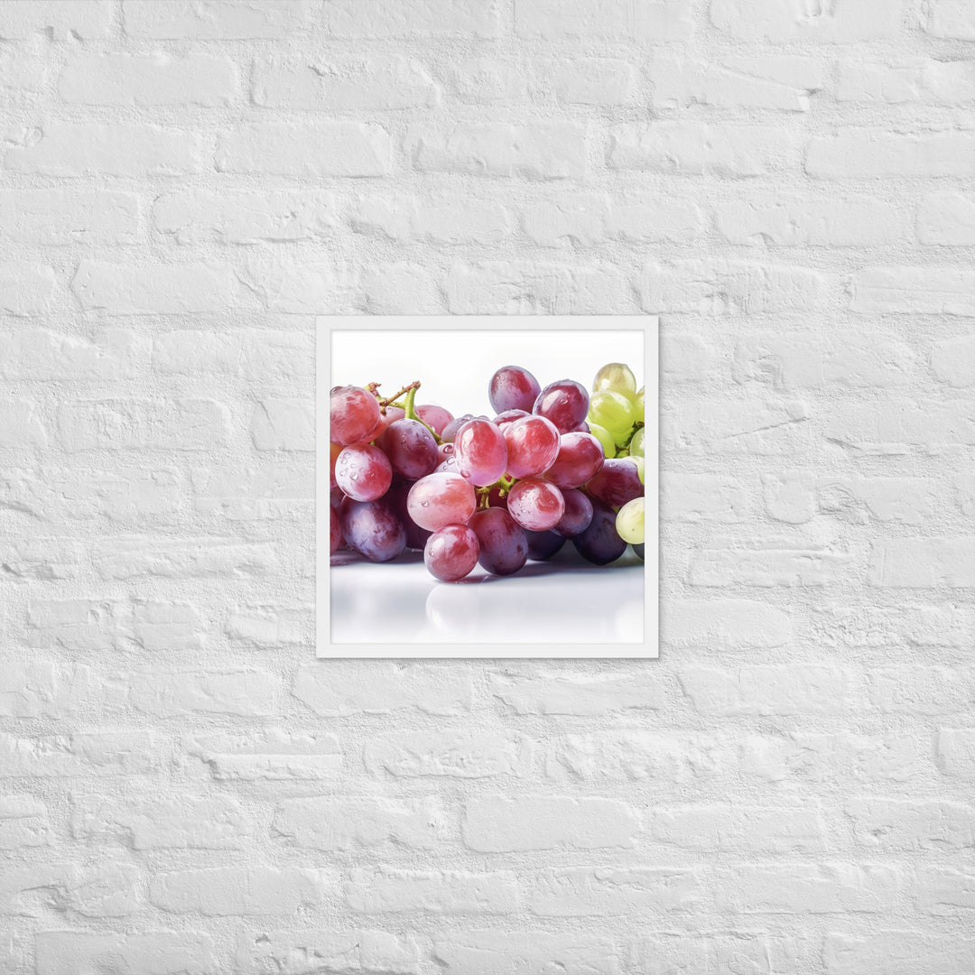 Fresh Grapes Framed poster 🤤 from Yumify.AI