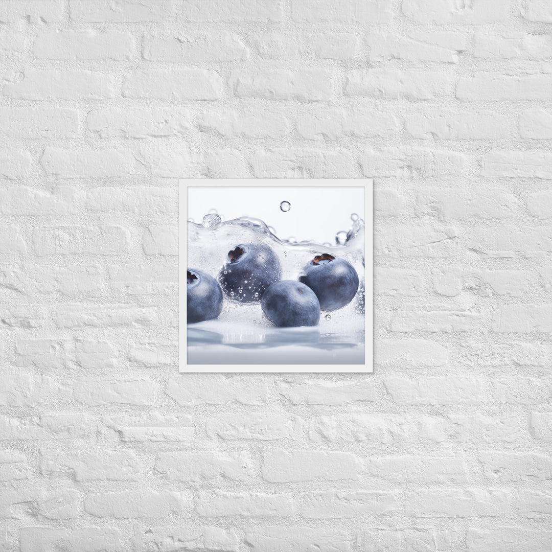 Blueberry Explosion Framed poster 🤤 from Yumify.AI