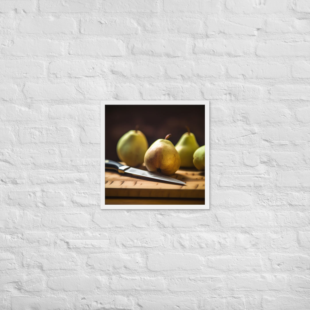 Asian Pears Framed poster 🤤 from Yumify.AI