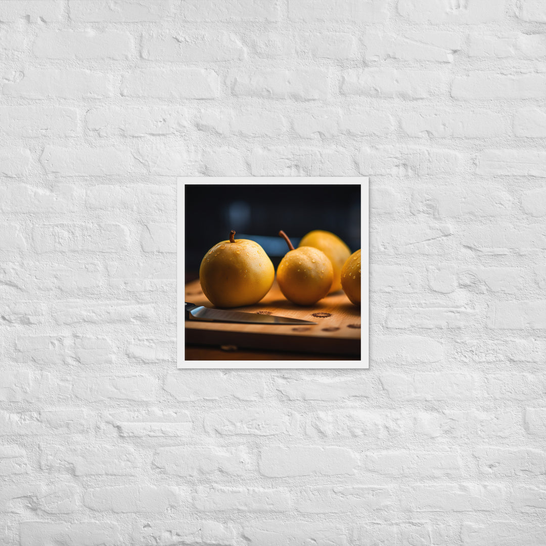 Asian Pears Framed poster 🤤 from Yumify.AI