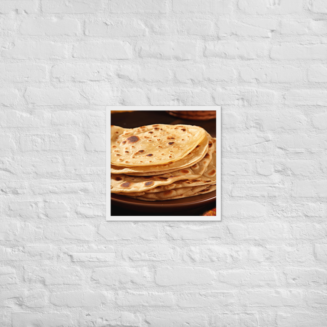 Chapati Framed poster 🤤 from Yumify.AI