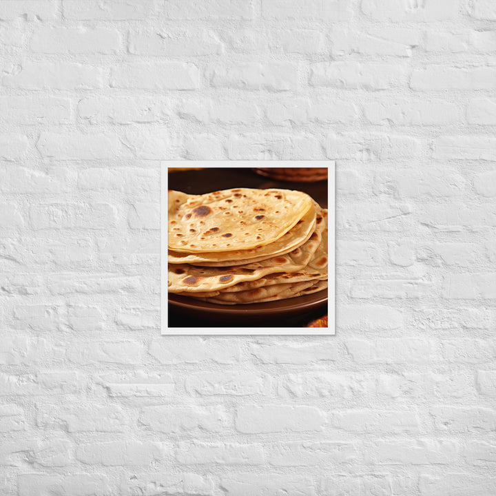 Chapati Framed poster 🤤 from Yumify.AI