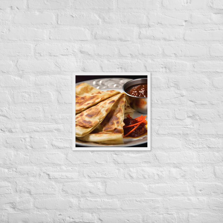 Roti Prata Framed poster 🤤 from Yumify.AI