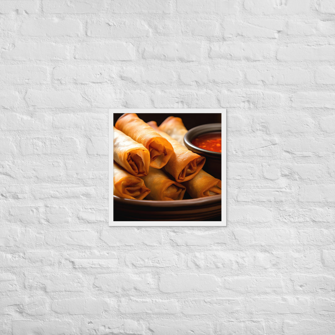 Lumpia Framed poster 🤤 from Yumify.AI