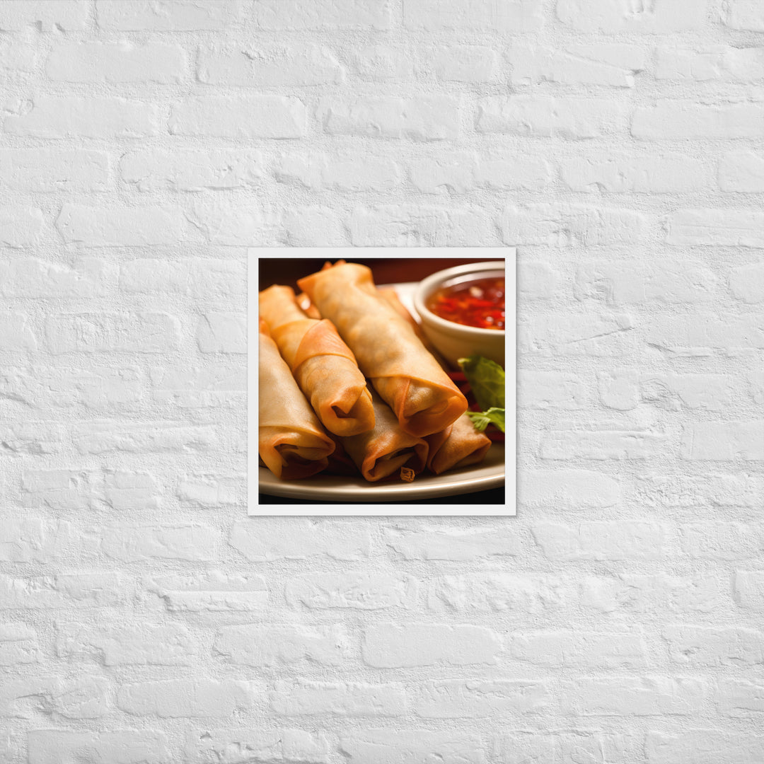 Lumpia Framed poster 🤤 from Yumify.AI