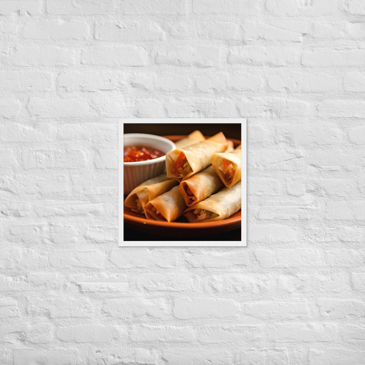 Lumpia Framed poster 🤤 from Yumify.AI