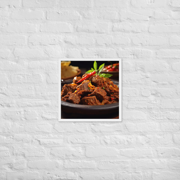 Rendang Framed poster 🤤 from Yumify.AI