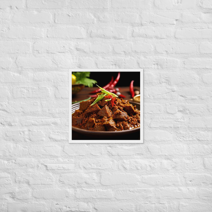 Rendang Framed poster 🤤 from Yumify.AI