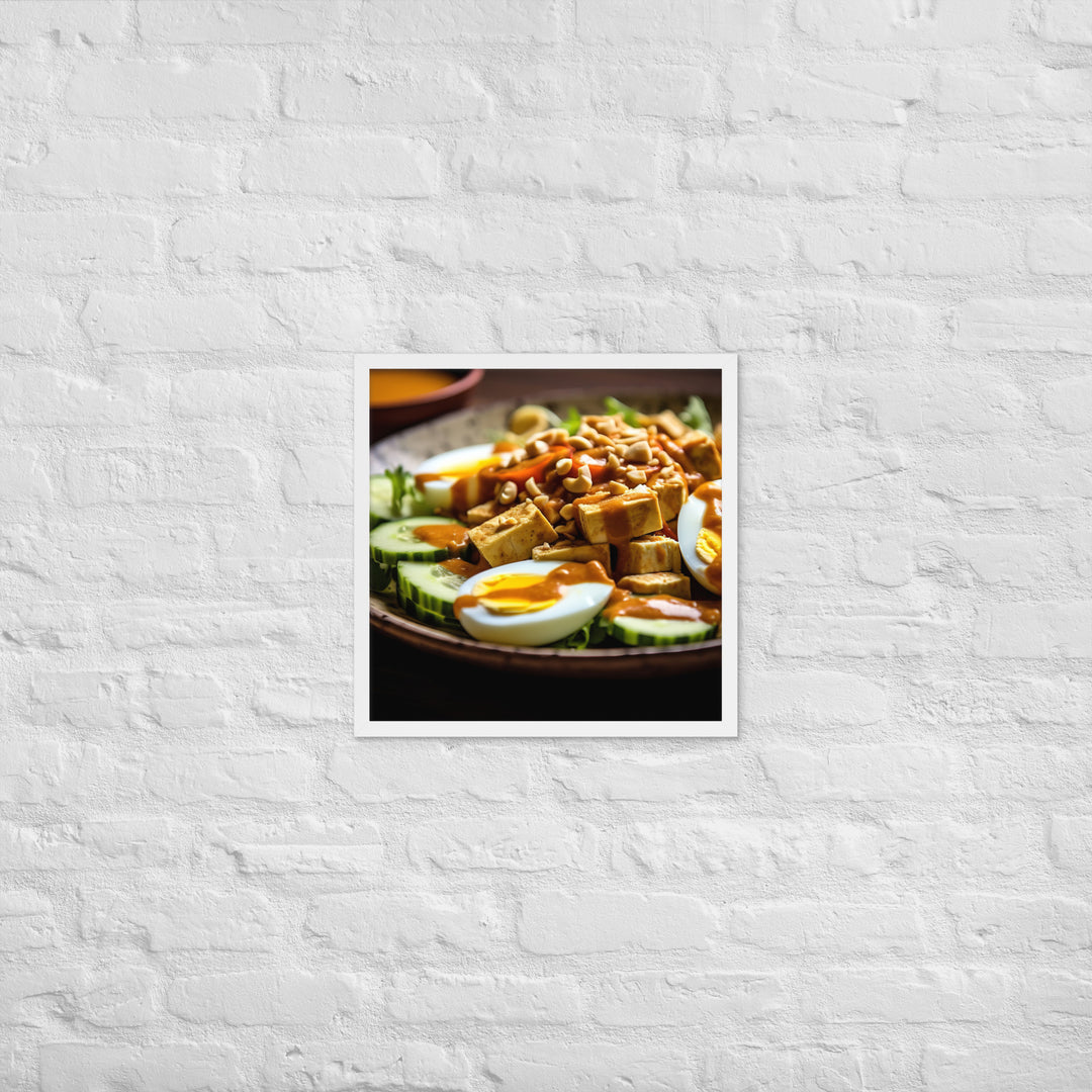 Gado Gado Framed poster 🤤 from Yumify.AI