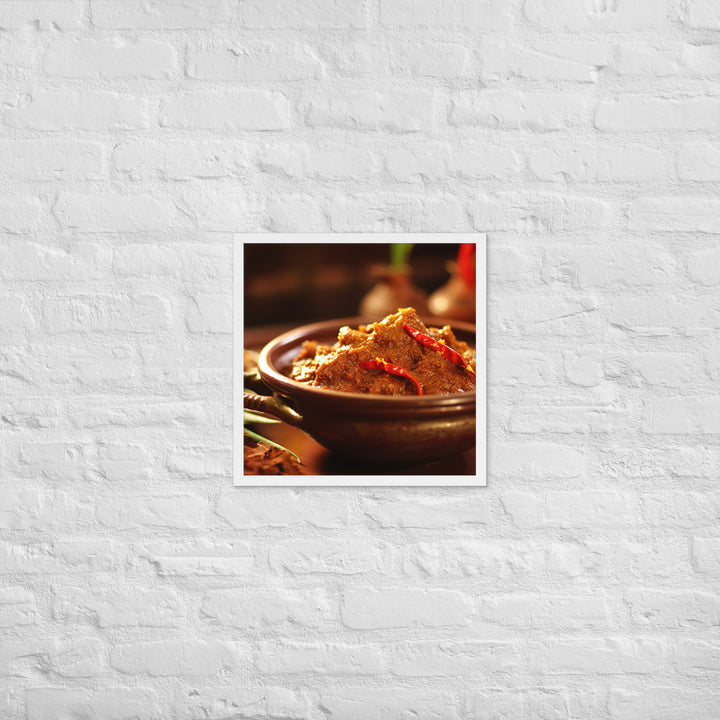 Rendang Framed poster 🤤 from Yumify.AI