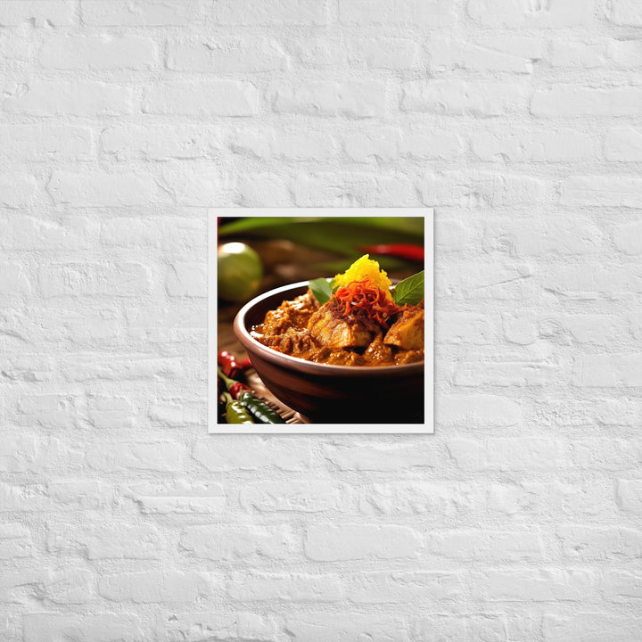 Rendang Framed poster 🤤 from Yumify.AI