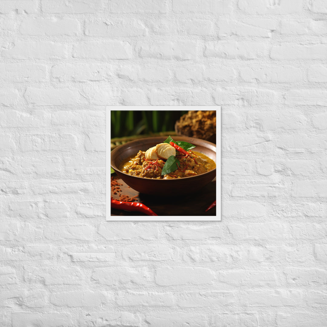 Rendang Framed poster 🤤 from Yumify.AI