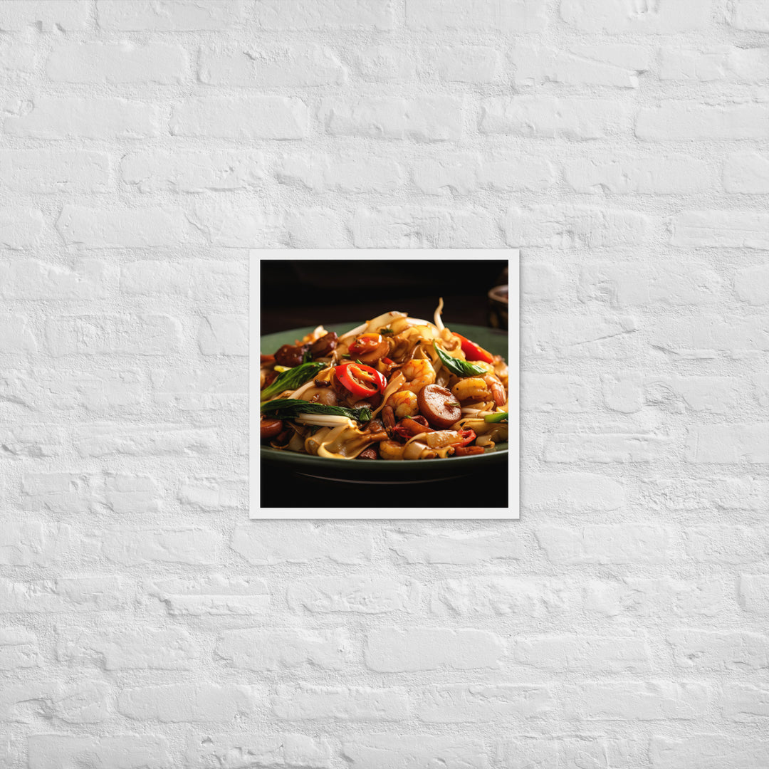 Char Kway Teow Framed poster 🤤 from Yumify.AI