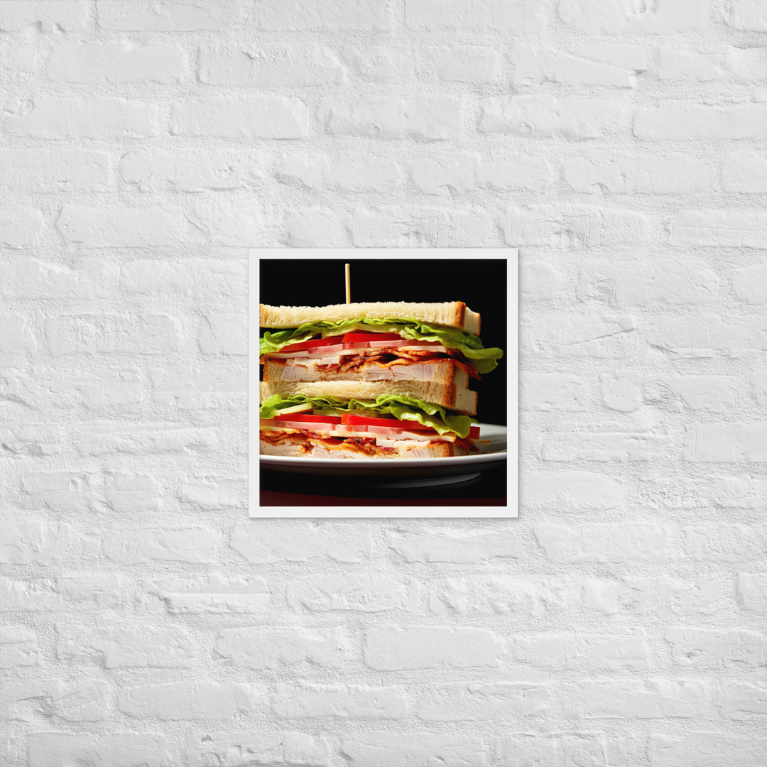 Club Sandwich Framed poster 🤤 from Yumify.AI