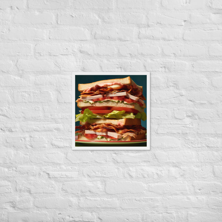 Club Sandwich Framed poster 🤤 from Yumify.AI